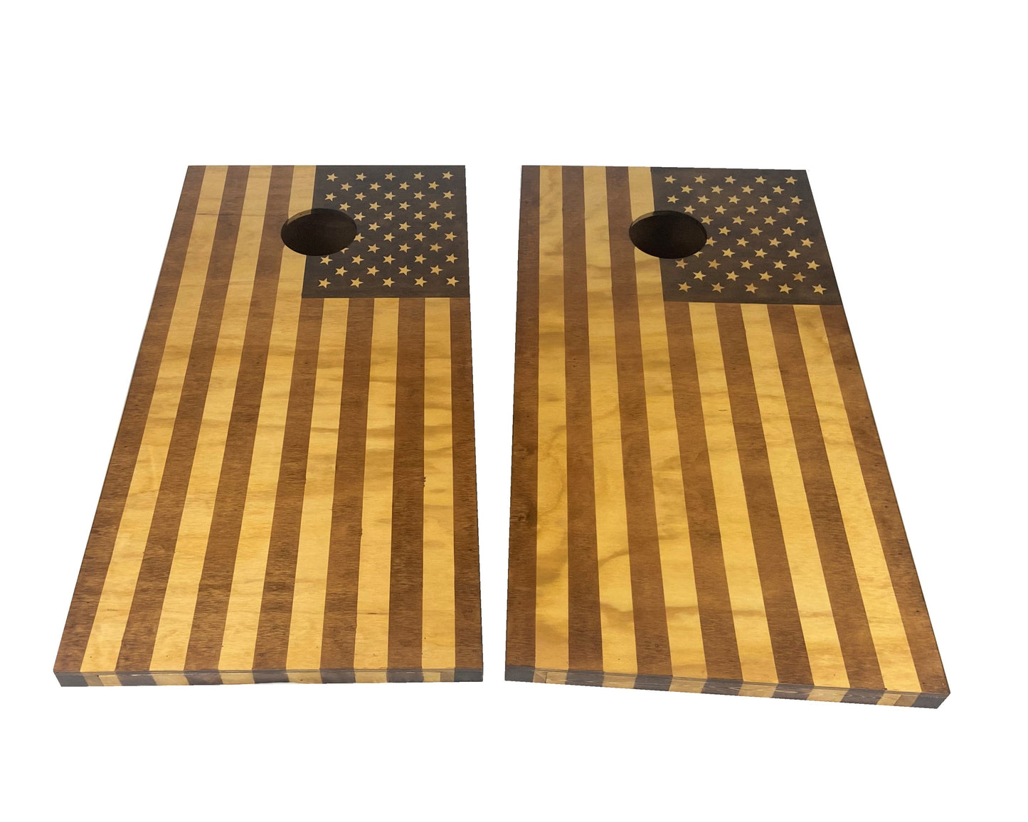 American Flag Cornhole Boards Full Game Set
