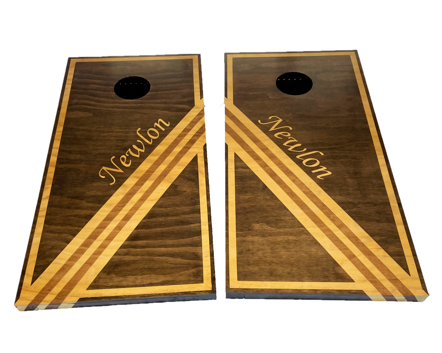 Three Stripe Cornhole Boards Full Game Set