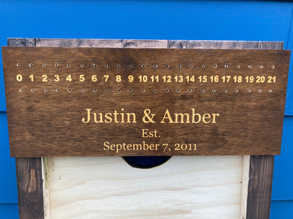 Your State Cornhole Boards Full Game Set