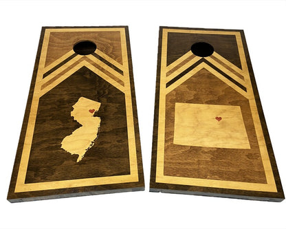 Your State Cornhole Boards Full Game Set