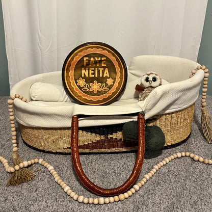 Personalized Wood Name Sign: Handcrafted Floral Nursery Decor