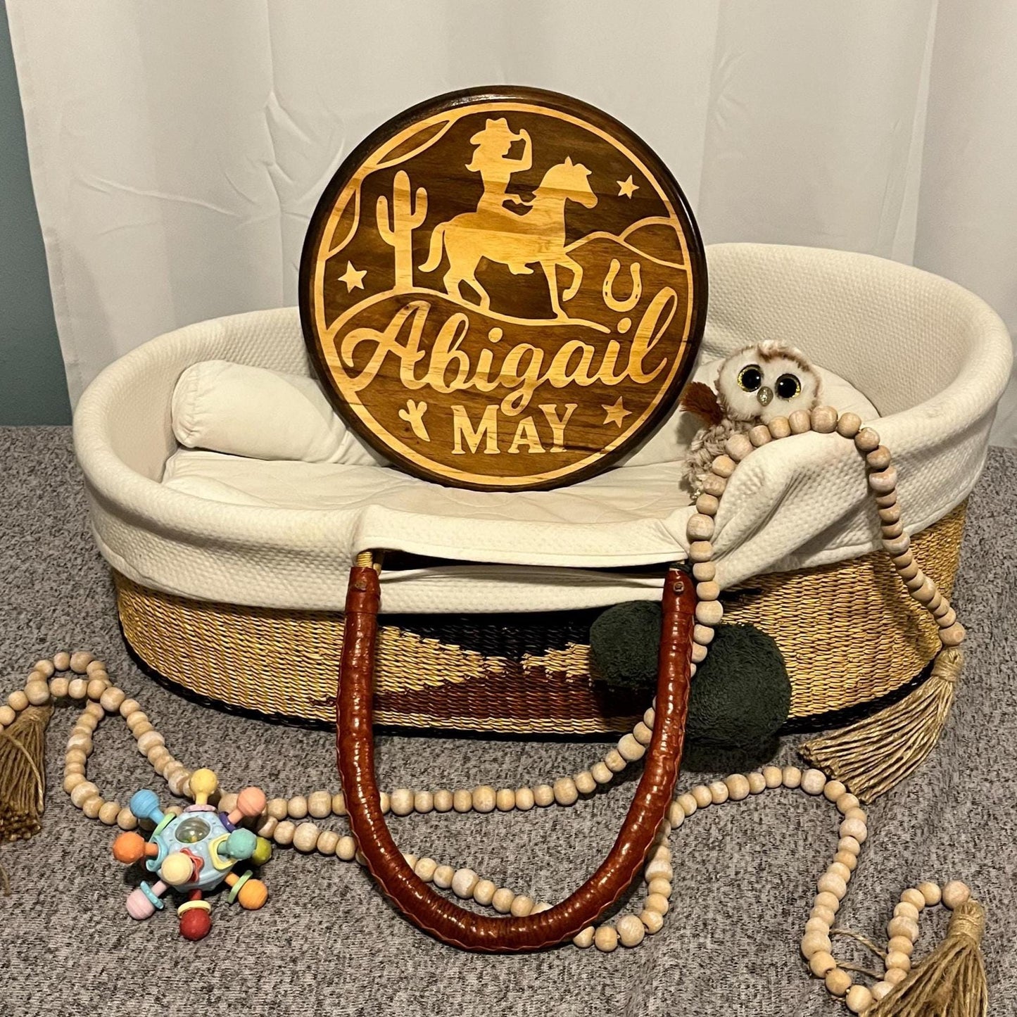 Personalized Wood Name Sign: Cowgirl Western Decor