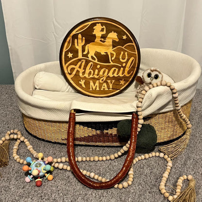 Personalized Wood Name Sign: Cowgirl Western Decor